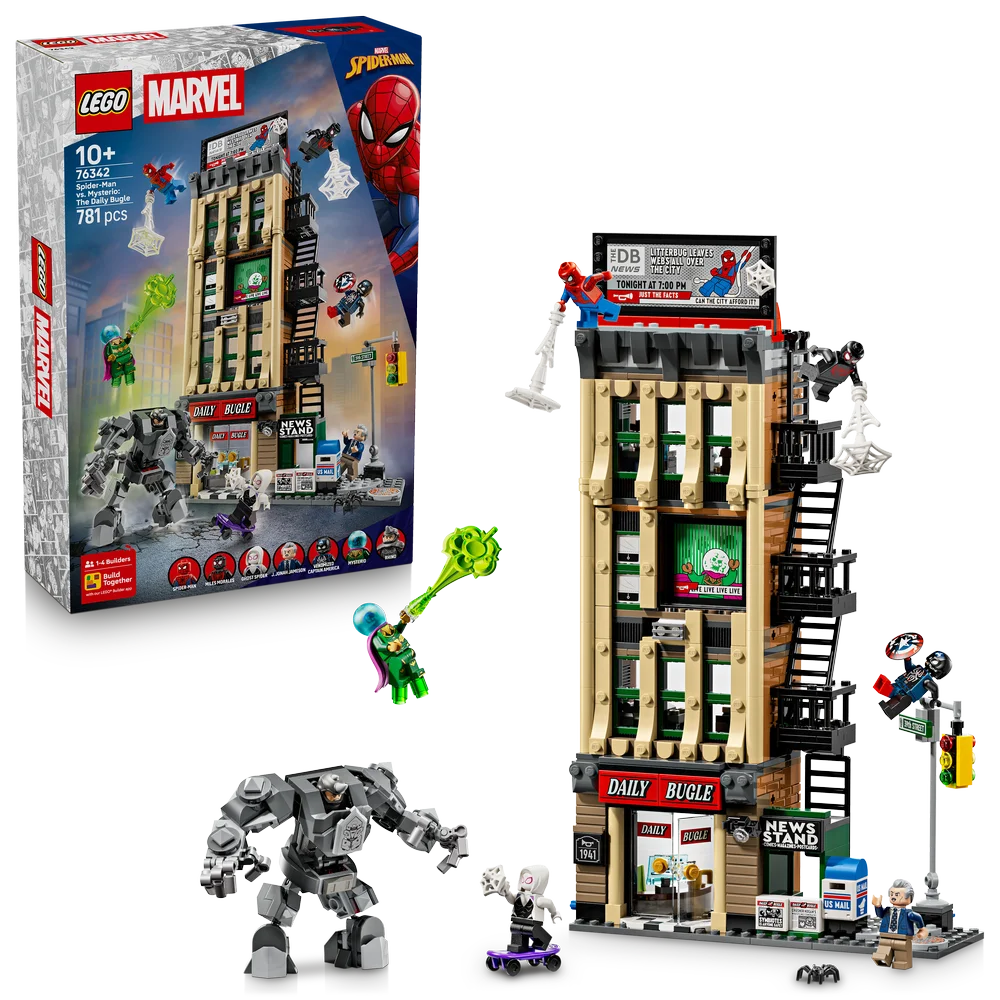 LEGO Marvel 76342 Spider-Man vs. Mysterio: The Daily Bugle