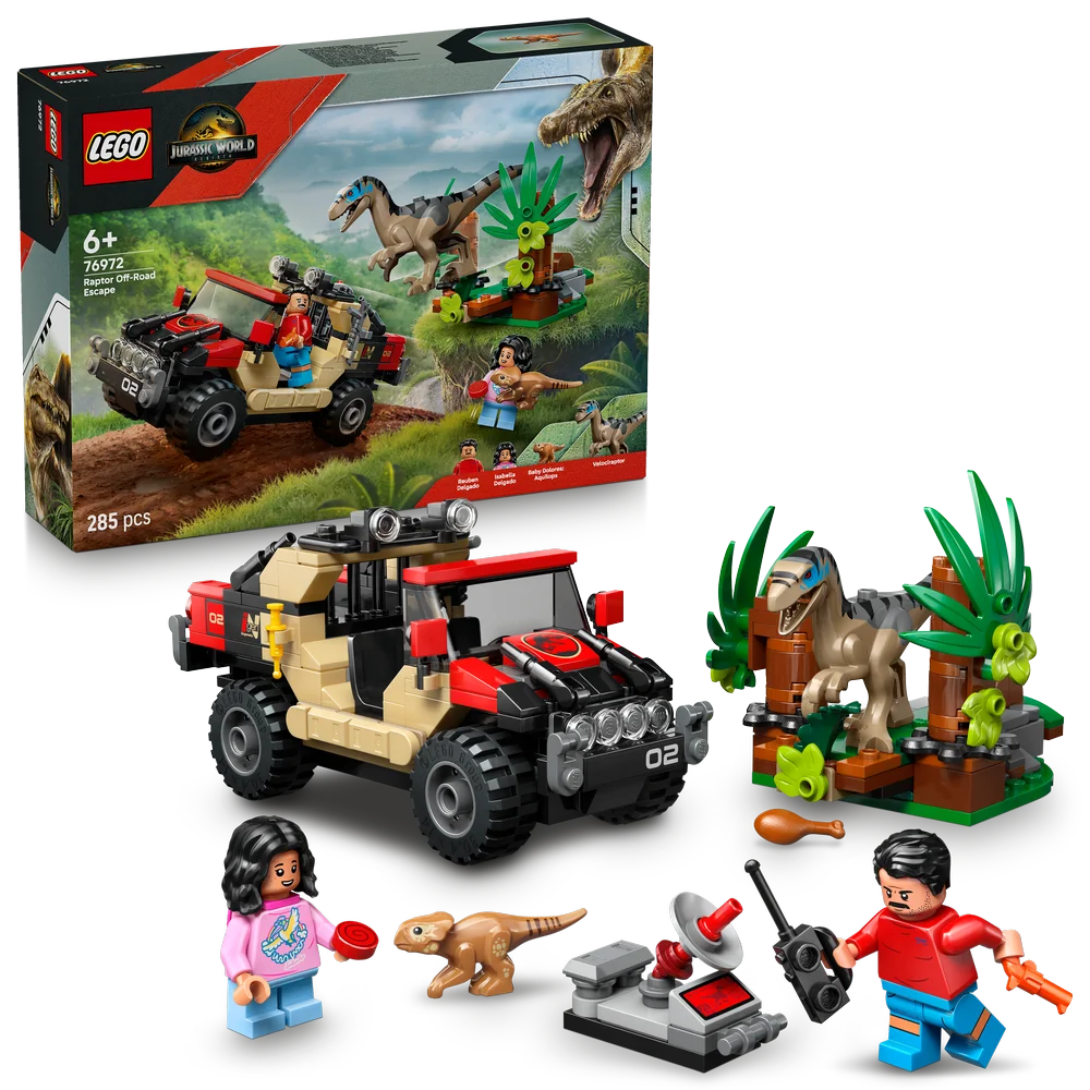 LEGO Jurassic World 76972 Raptor Off-Road Escape