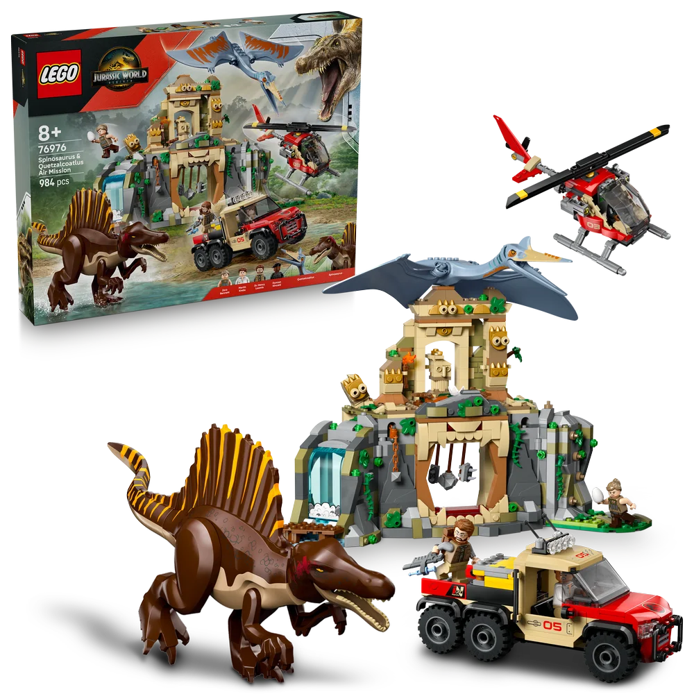LEGO Jurassic World 76976 Spinosaurus & Quetzalcoatlus Air Mission