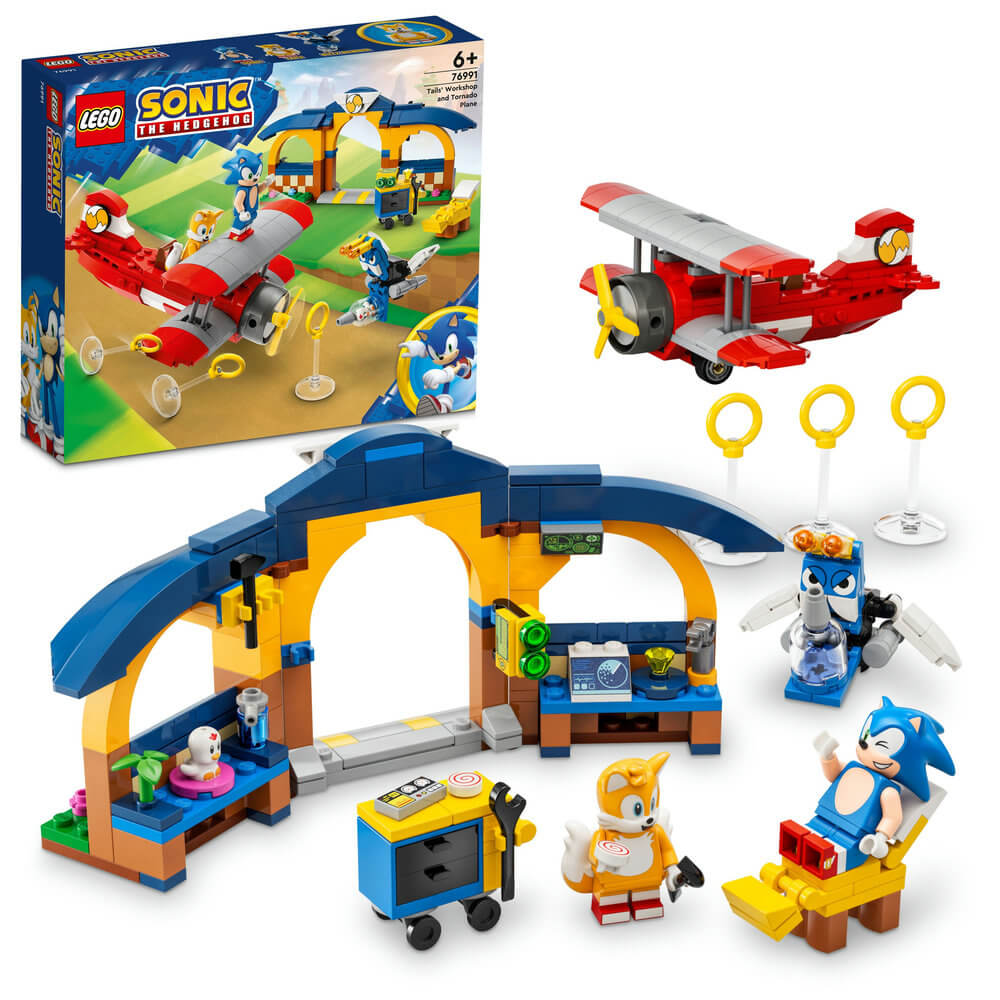 LEGO Sonic 76991 Tails' Workshop and Tornado Plane