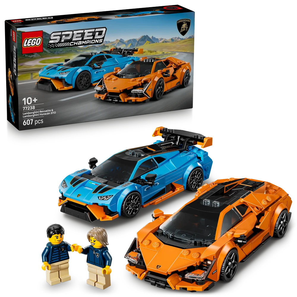 LEGO Speed Champions 77238 Lamborghini Revuelto & Huracán STO