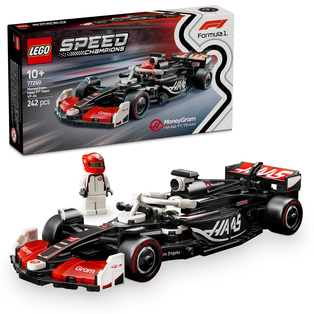 LEGO Speed Champions 77250 MoneyGram Haas F1 Team VF-24 Race Car - Brick Store