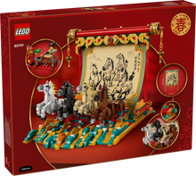 Load image into Gallery viewer, LEGO Chinese New Year 80119 Galloping Horses Canvas