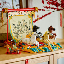 Load image into Gallery viewer, LEGO Chinese New Year 80119 Galloping Horses Canvas