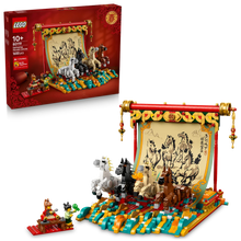 Load image into Gallery viewer, LEGO Chinese New Year 80119 Galloping Horses Canvas