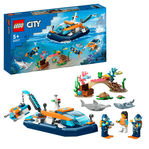 LEGO City 60377 Explorer Diving Boat - Brick Store