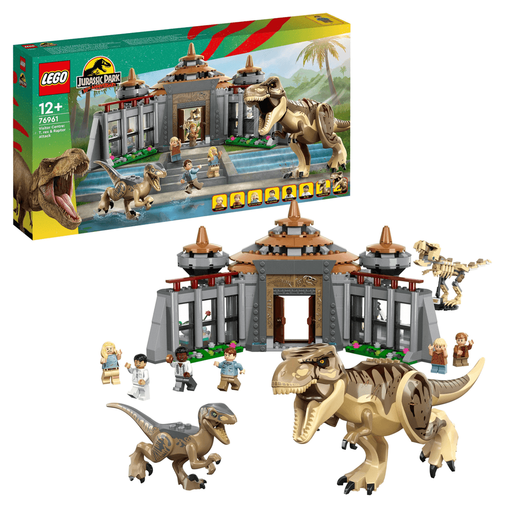 LEGO Jurassic World 76961 Visitor Centre: T. rex & Raptor Attack - Brick Store