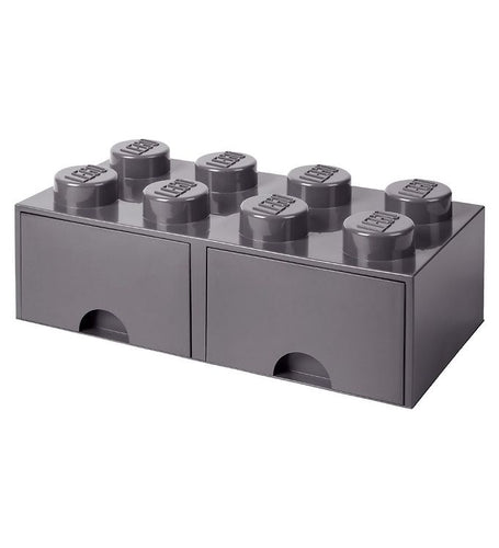 LEGO Desk Drawer 8 Knob Dark Grey