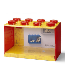 LEGO Brick Shelf 8 Knobs Red