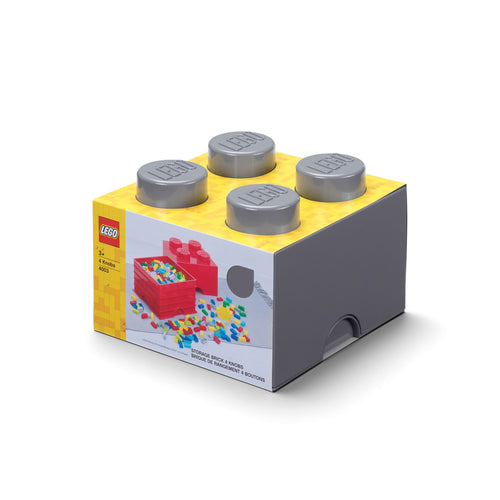 Grey lego storage box sale