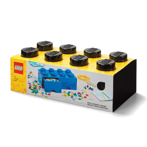 LEGO Desk Drawer 8 Knob Black