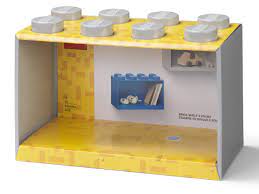 LEGO Brick Shelf 8 Knobs Dark Grey