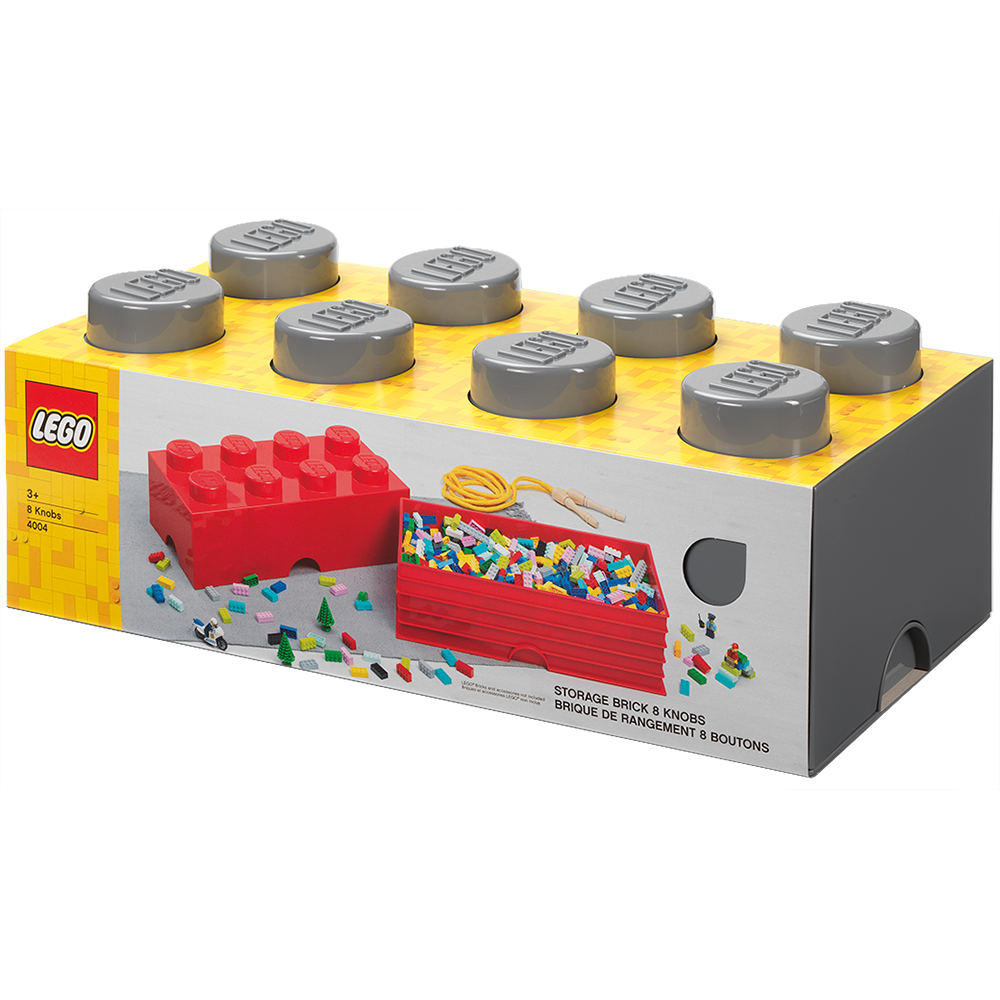LEGO 4004 Storage Brick 8 - Dark Grey - Brick Store