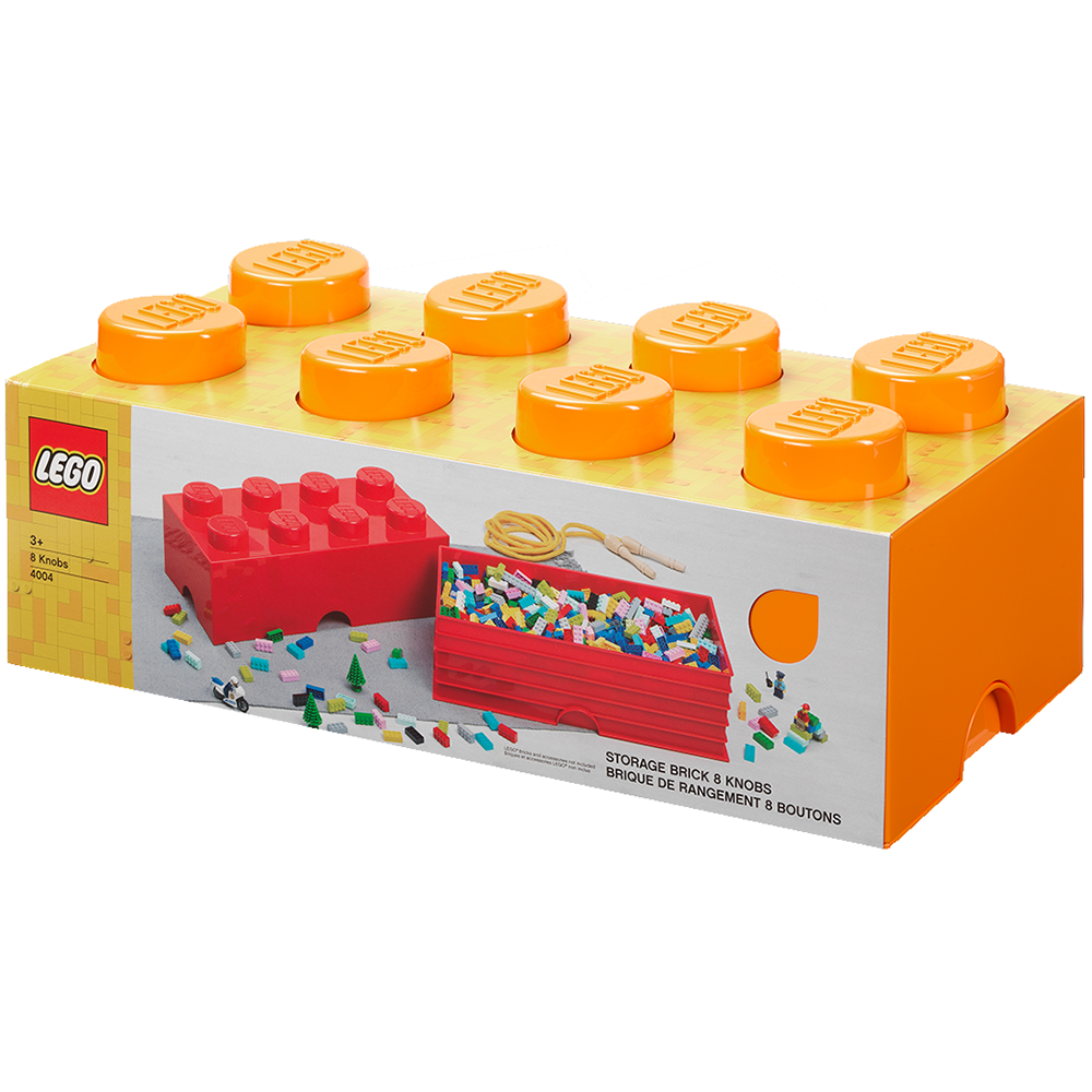 LEGO 4004 Storage Brick 8 - Orange - Brick Store