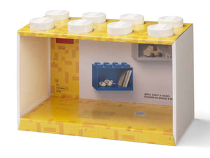 LEGO Brick Shelf 8 Knobs White