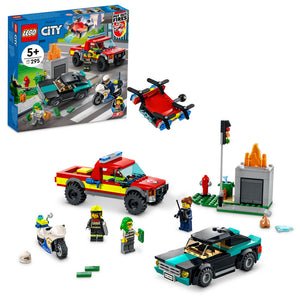 LEGO City 60319 Fire Rescue &amp; Police Chase - Brick Store