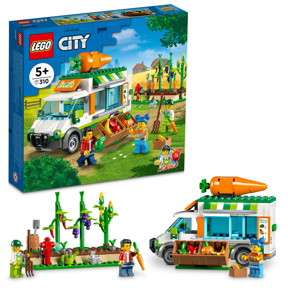LEGO City 60345 Farmers Market Van - Brick Store