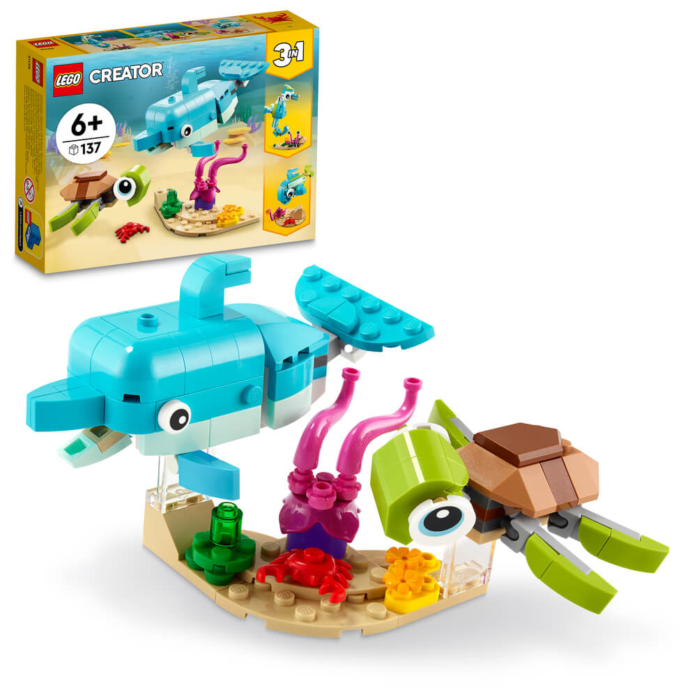 LEGO Creator 3-in-1 31128 Dolphin and Turtle - Brick Store