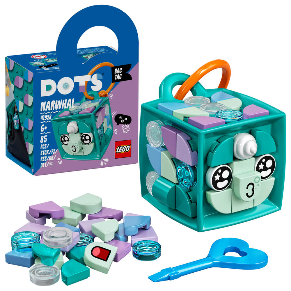 LEGO DOTS 41928 Bag Tag Narwhal - Brick Store