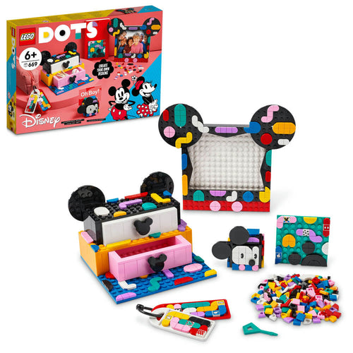 LEGO DOTS 41964 Mickey Mouse & Minnie Mouse Back-to-School Project Box - Brick Store