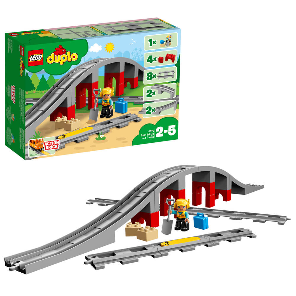 LEGO DUPLO 10872 Train Bridge and Tracks Brick Store NZ