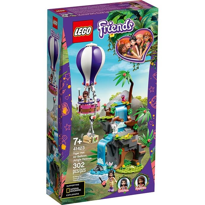 LEGO Friends 41423 Tiger Hot Air Balloon Jungle Rescue - Brick Store