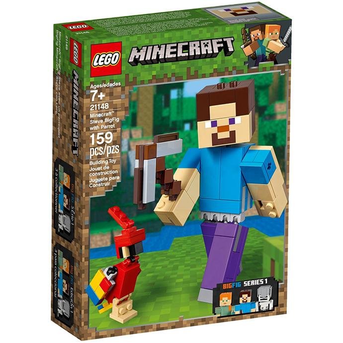 LEGO Minecraft 21148 Steve BigFig with Parrot - Brick Store