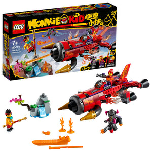 LEGO Monkie Kid 80019 Red Son's Inferno Jet - Brick Store