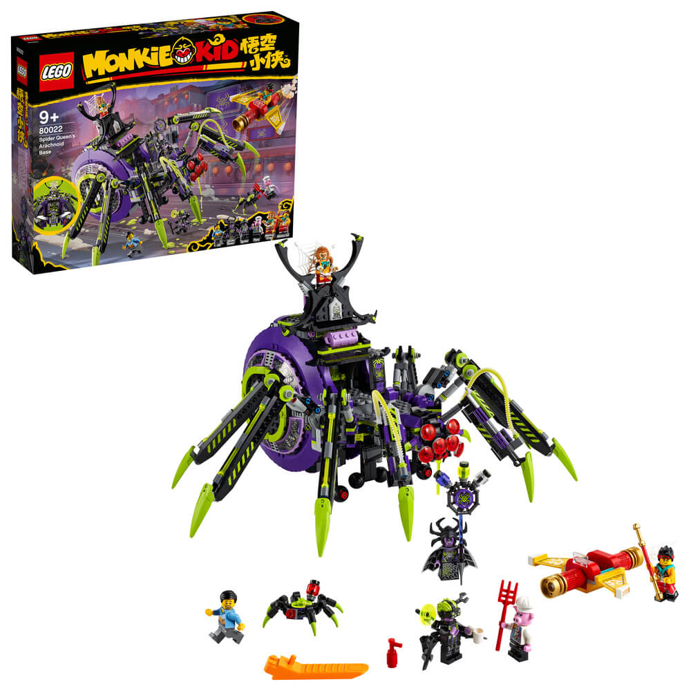 LEGO Monkie Kid 80022 Spider Queen’s Arachnoid Base - Brick Store