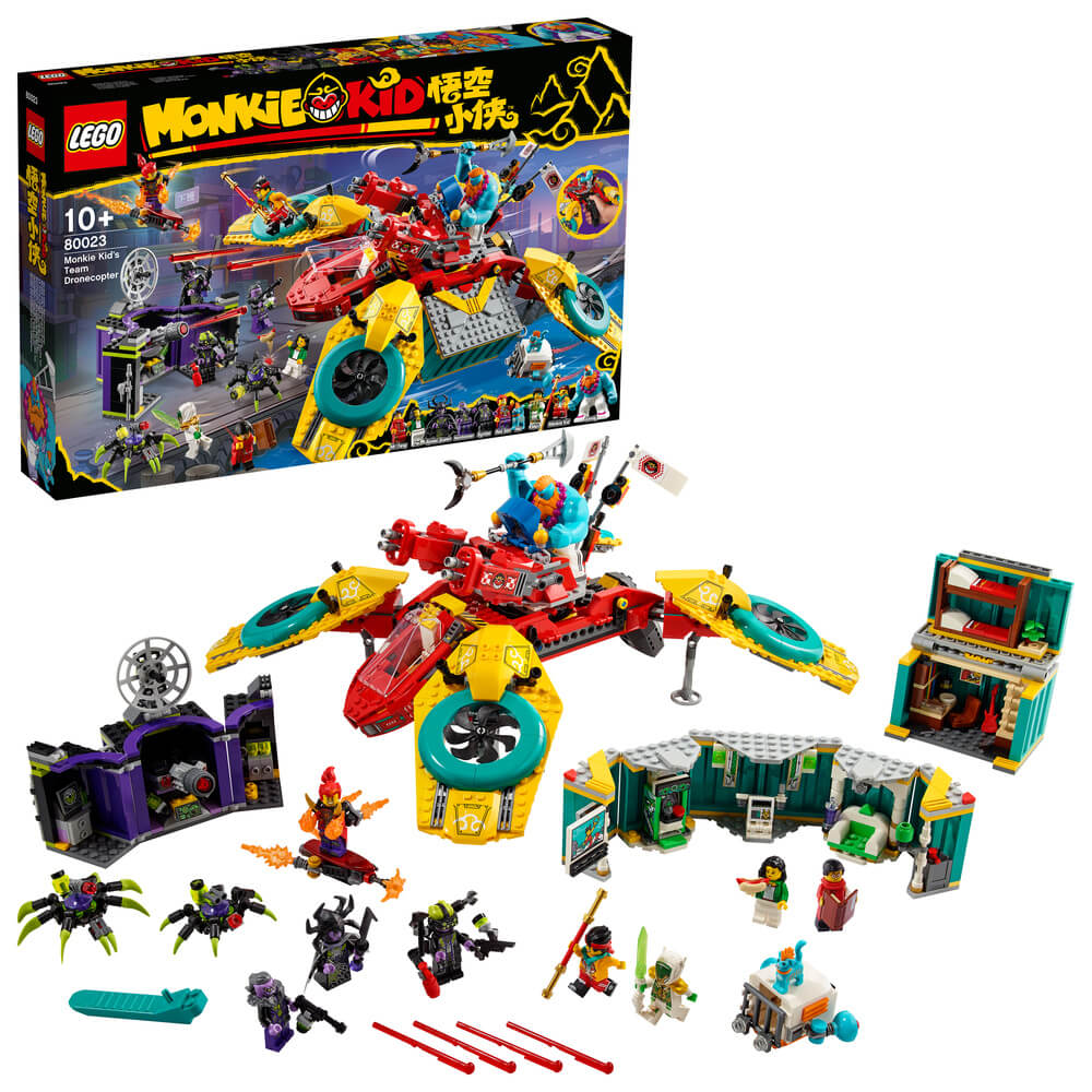 LEGO Monkie Kid 80023 Monkie Kid's Team Dronecopter - Brick Store