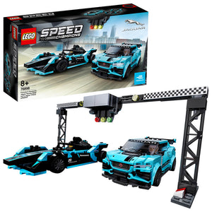 LEGO Speed Champions 76898 Formula E Panasonic Jaguar Racing GEN2 car & Jaguar I-PACE eTROPHY - Brick Store