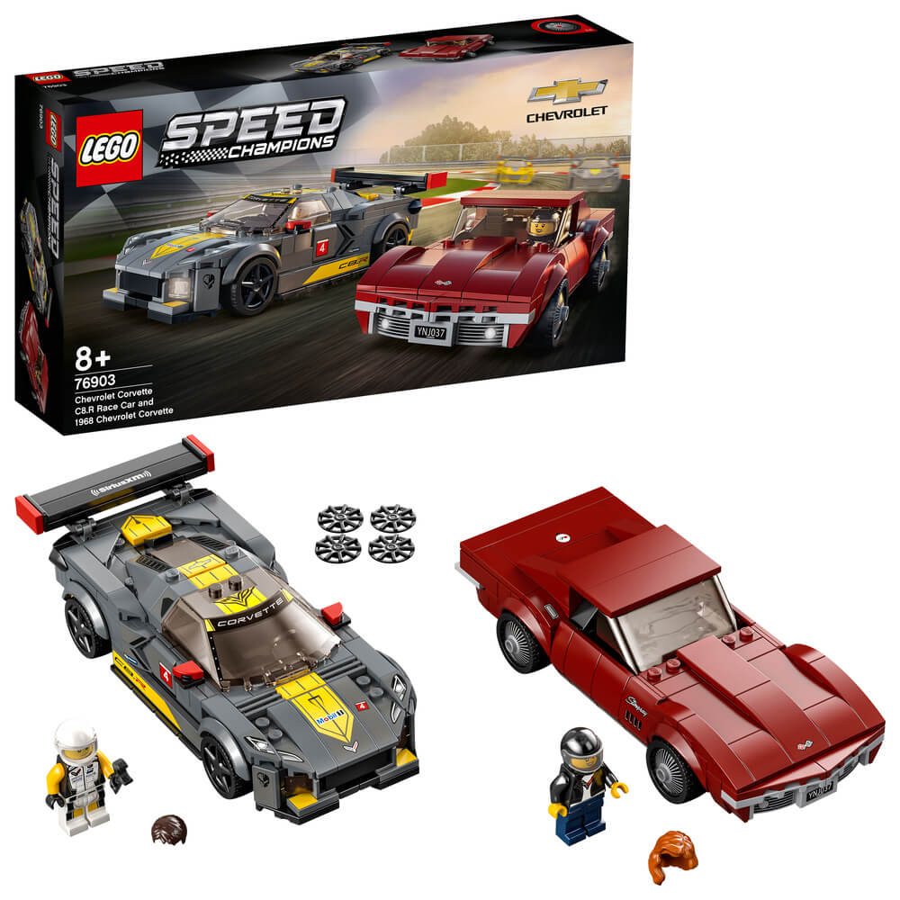 LEGO Speed Champions 76903 Chevrolet Corvette C8.R Race Car and 1969 Chevrolet Corvette - Brick Store