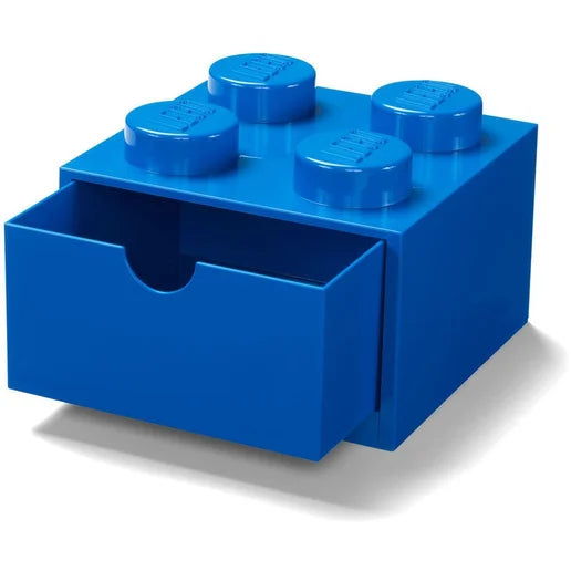 LEGO Desk Drawer 4 Knob Blue