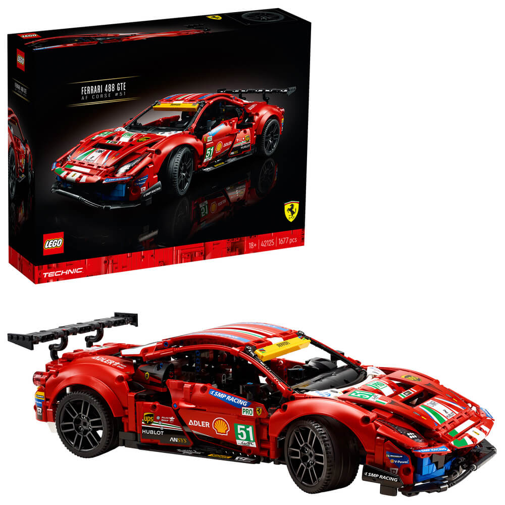 LEGO Technic 42125 Ferrari 488 GTE AF Corse 51 Brick Store NZ