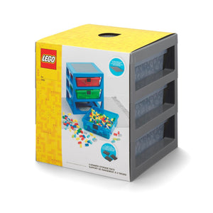 LEGO 3 Drawer Storage Rack Grey